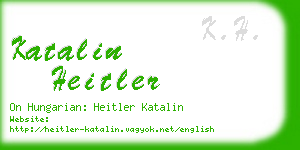 katalin heitler business card